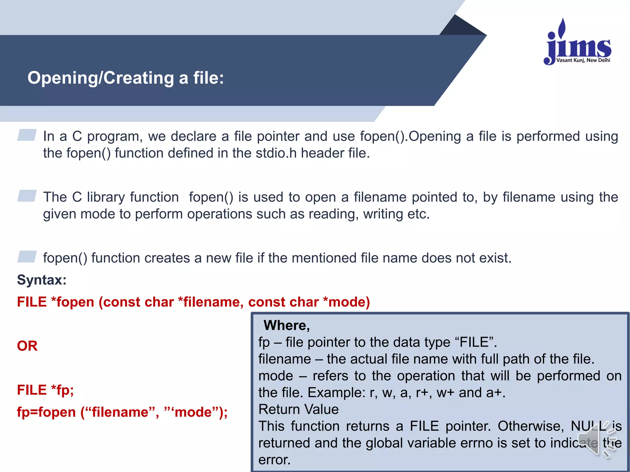 File Handling in C Part I | PPT