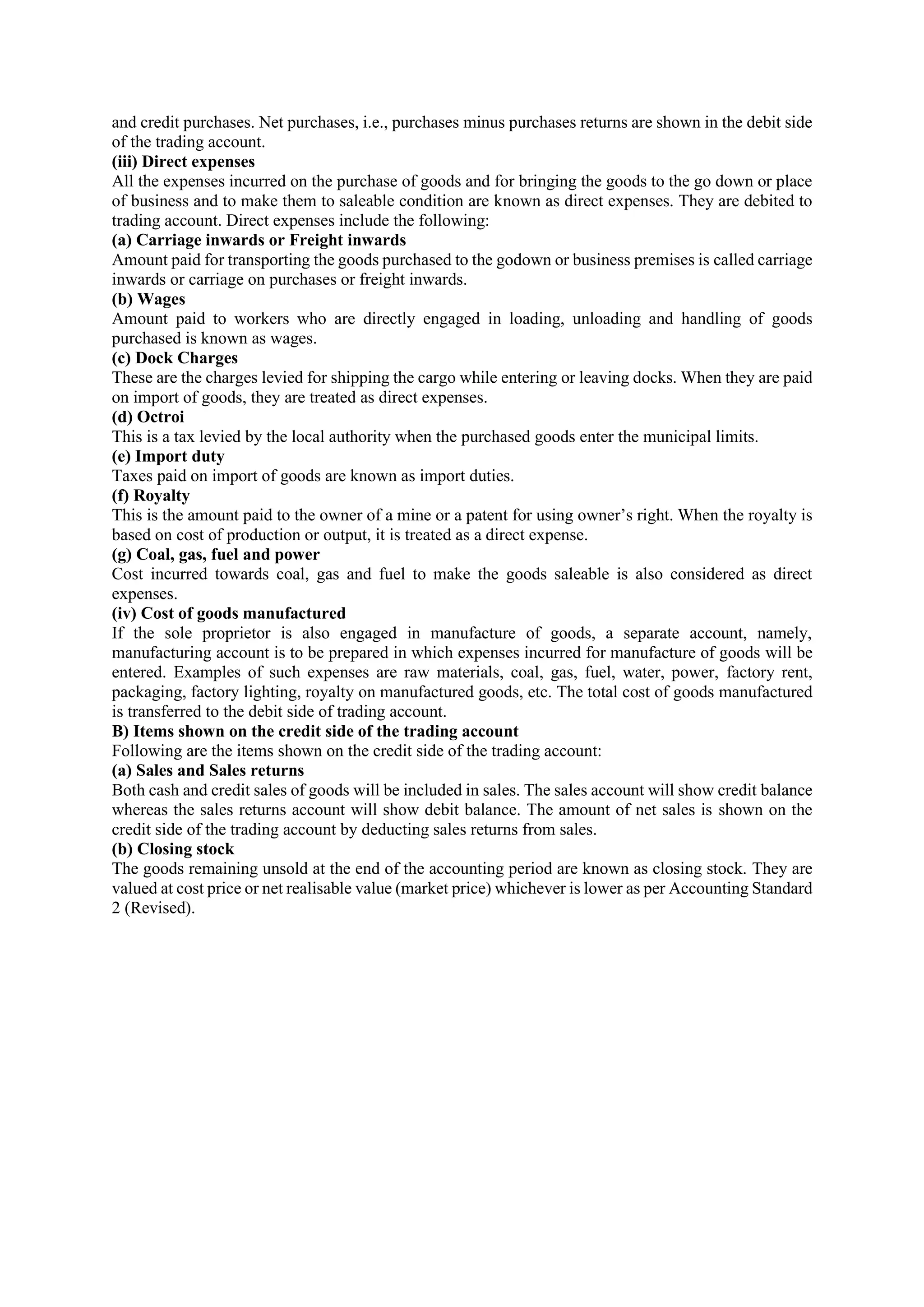 Unit 4 Final account of sole proprietor pdf