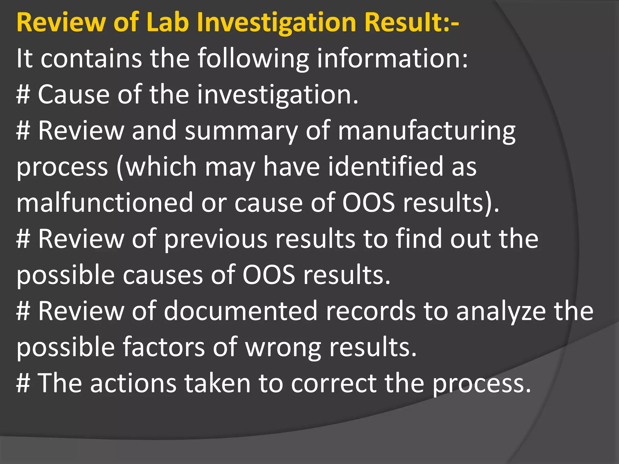 Quality management systems