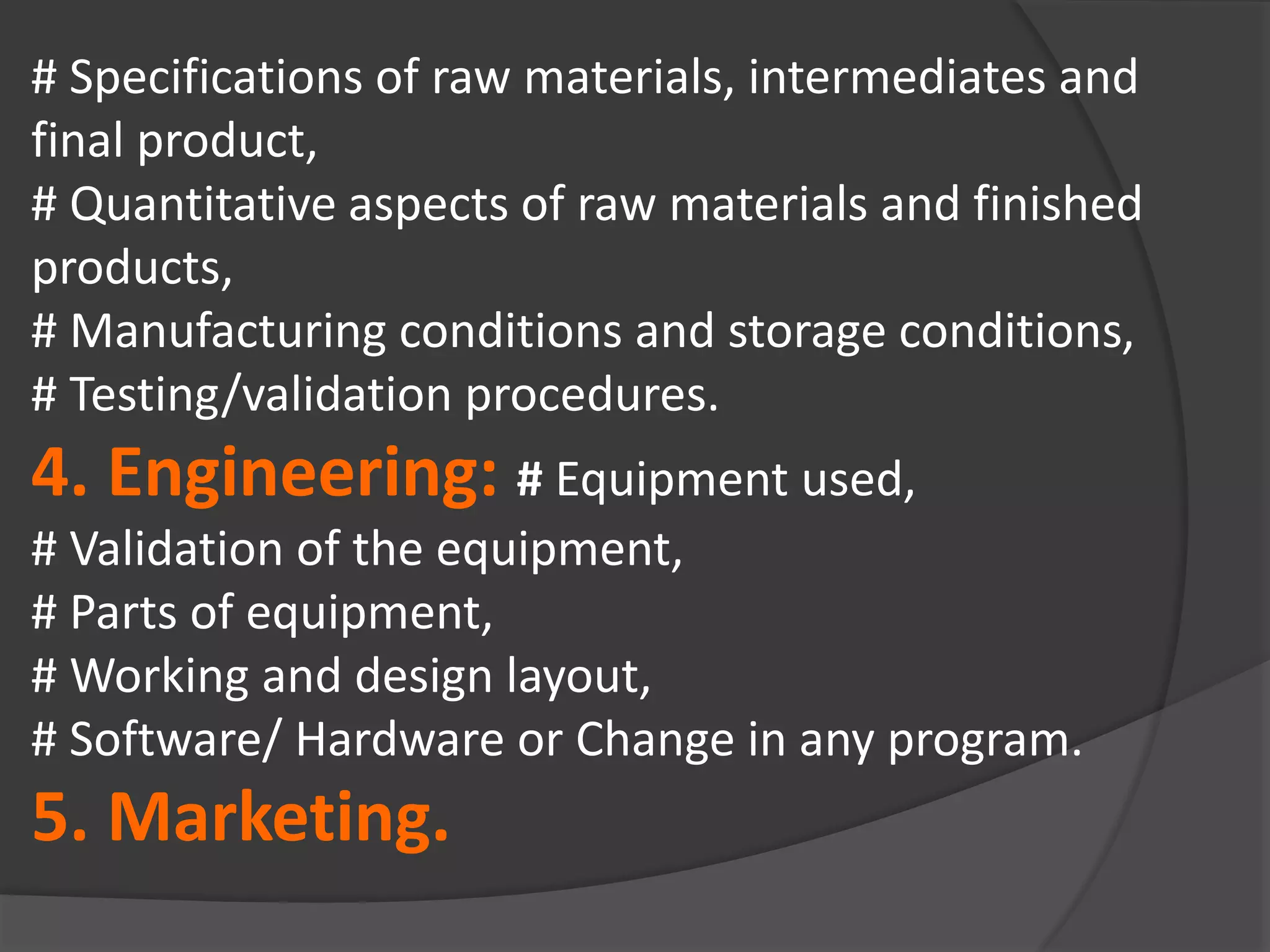 Quality management systems