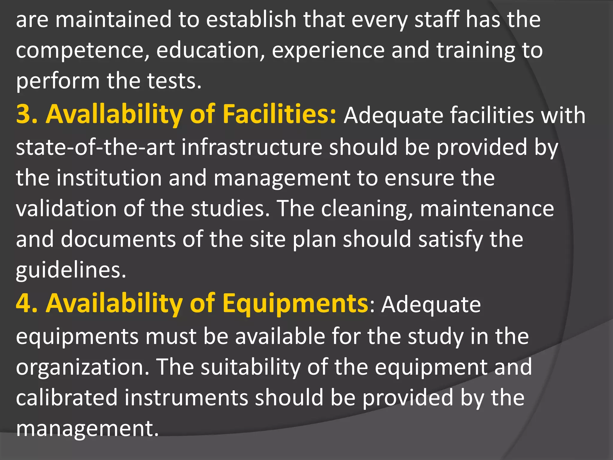 Quality management systems