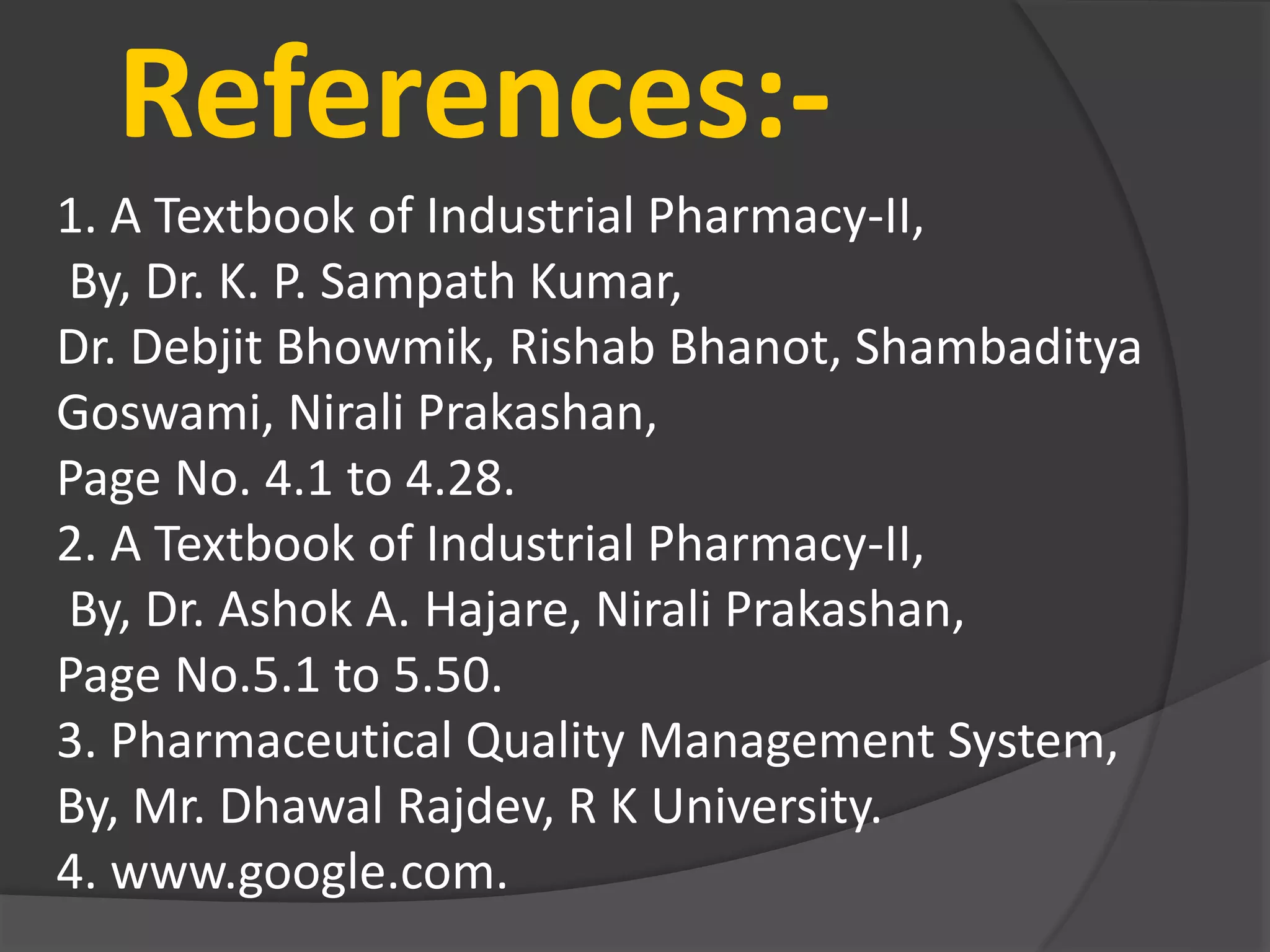 Quality management systems