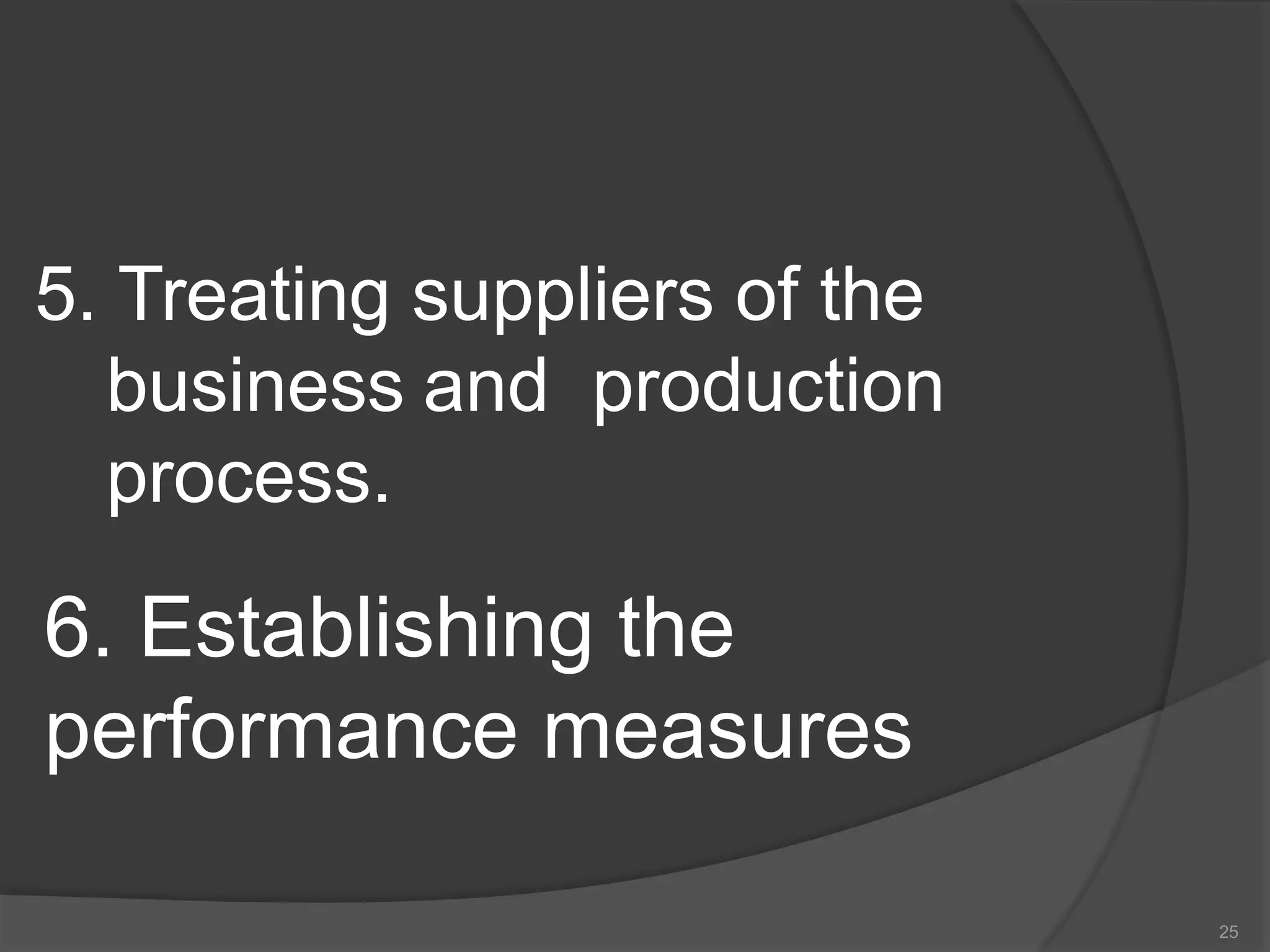 Quality management systems