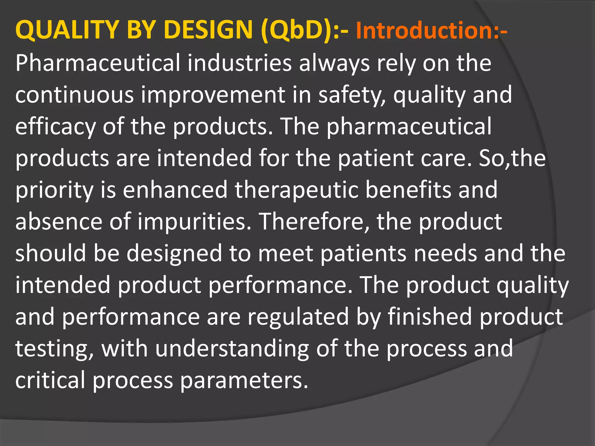 Quality management systems