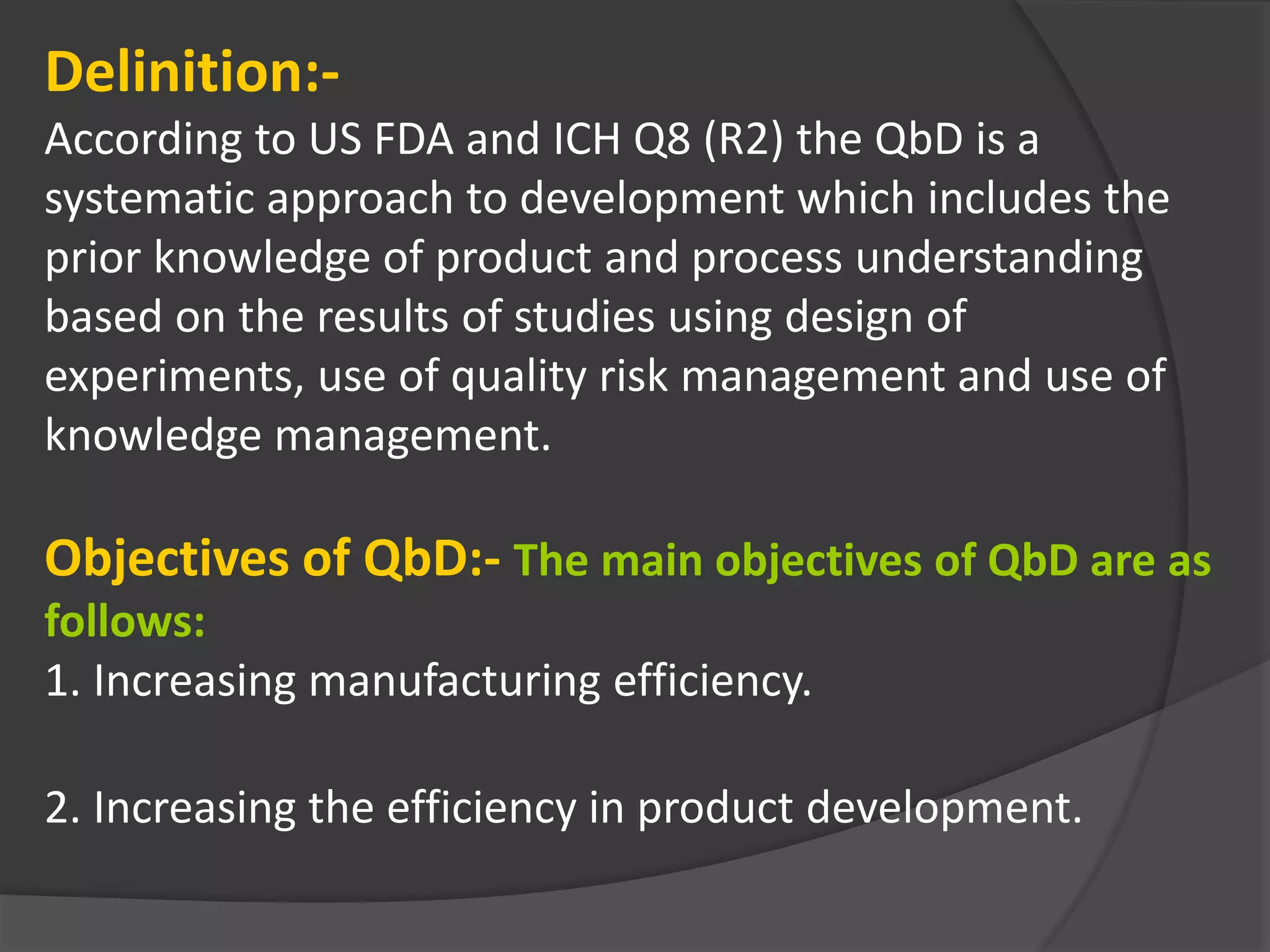 Quality management systems