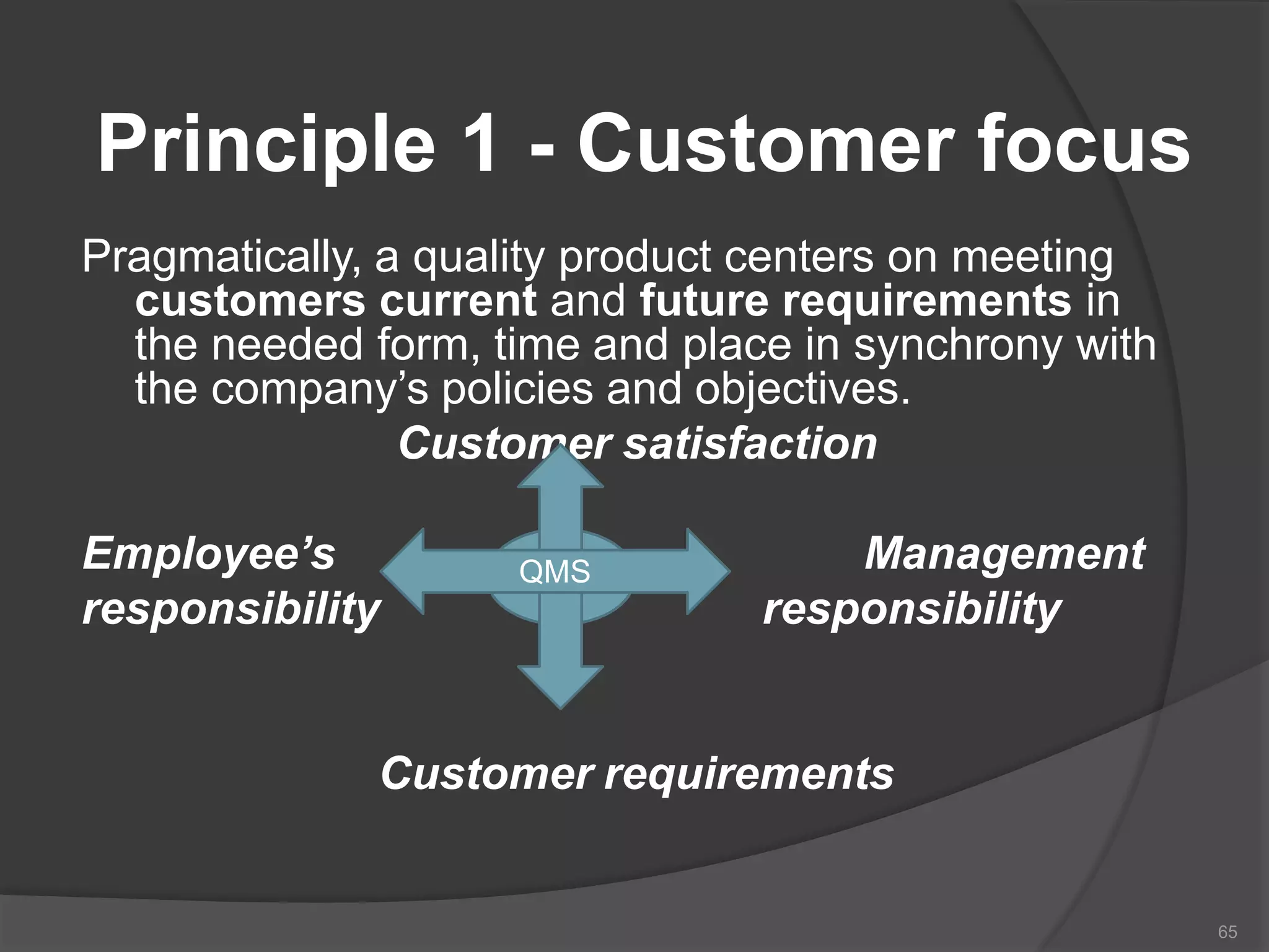 Quality management systems