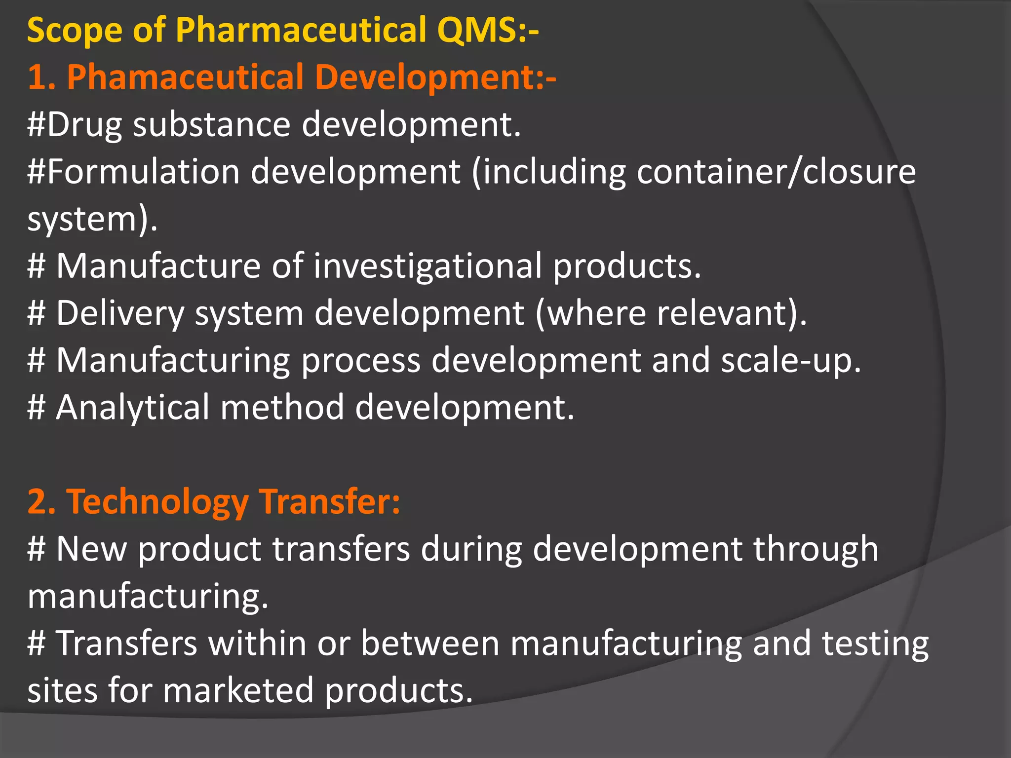 Quality management systems