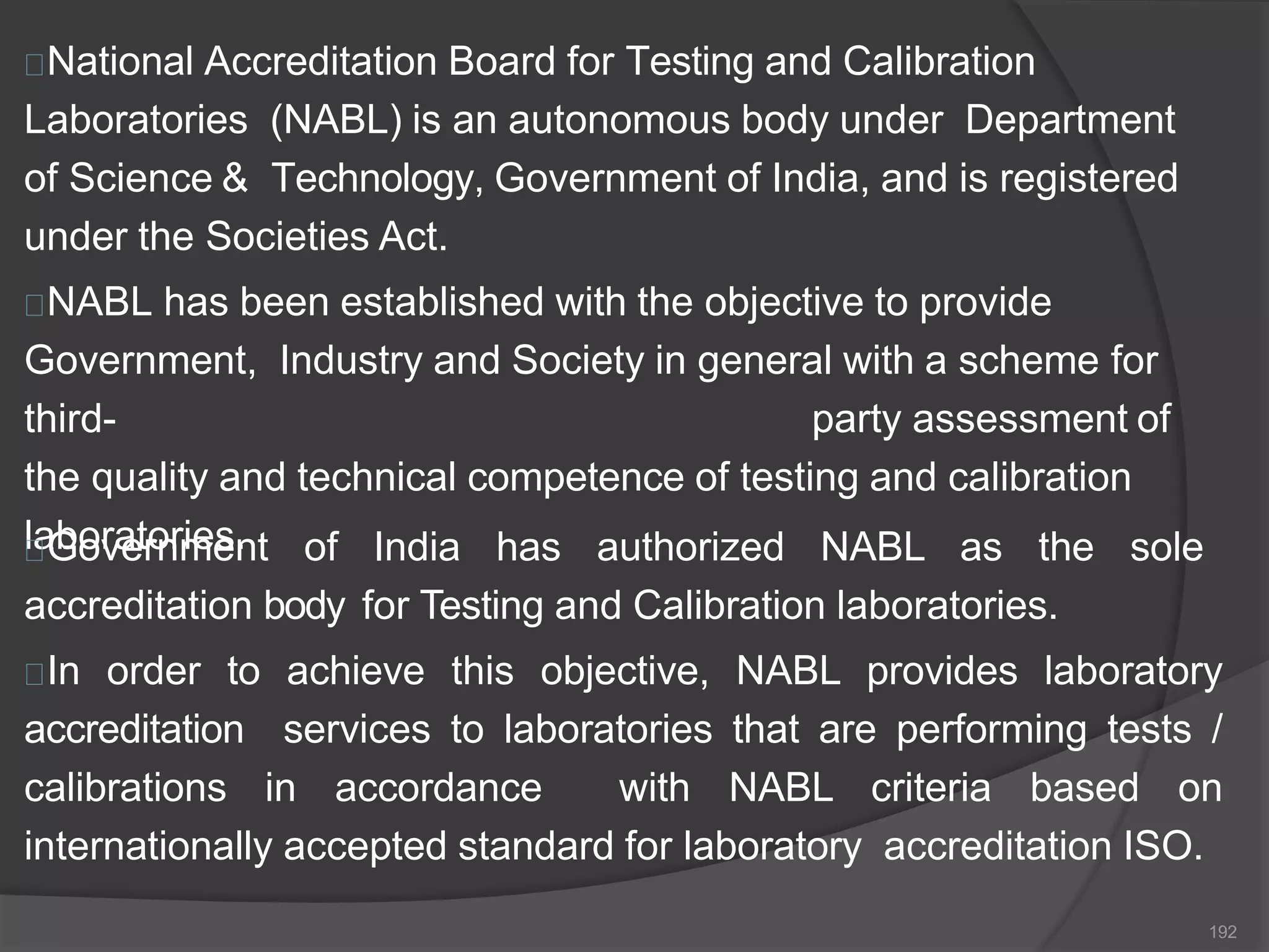 Quality management systems