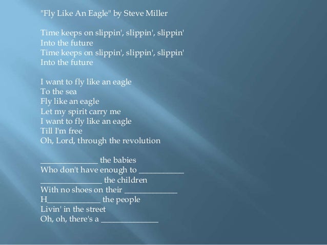 Time keeps on slipping lyrics