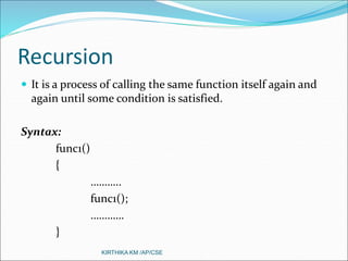 Unit 4 functions and pointers | PPT
