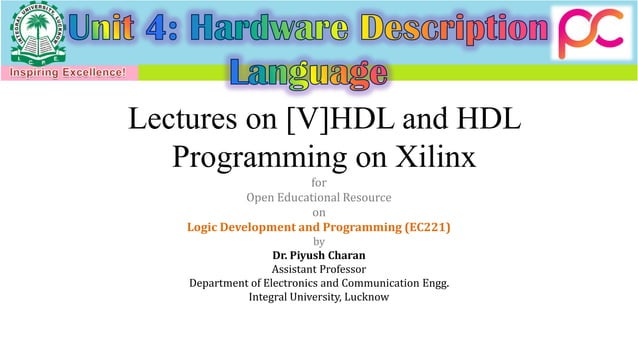 Unit 4 Hardware Description Languages | PDF | Programming Languages ...