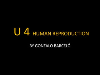 U 4 HUMAN REPRODUCTION
BY GONZALO BARCELÓ
 