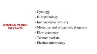 DIAGNOSIS METHOD
FOR CANCER
 