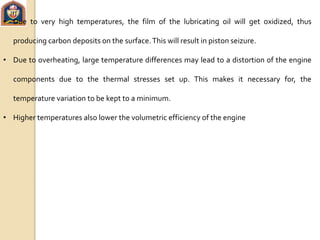 IC Engines lubrication & cooling methods PPTX