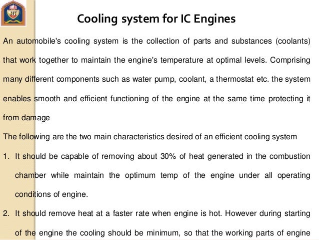 Cooling And Lubrication System Cooling And Lubrication System