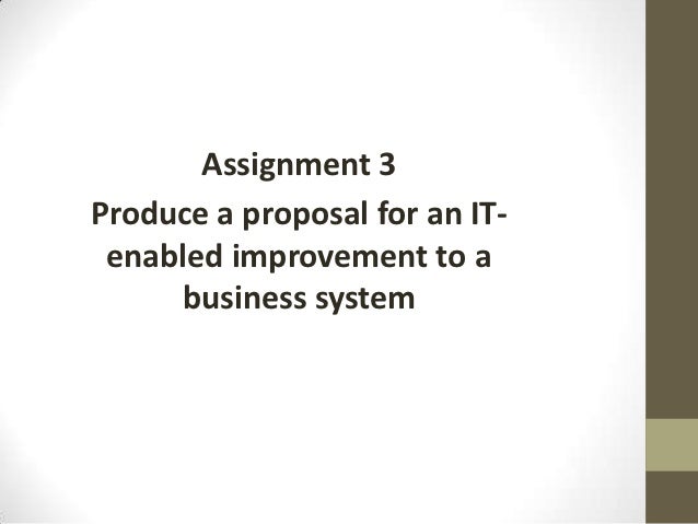 unit 4 it proposal