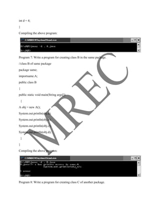 Unit4 java | DOCX