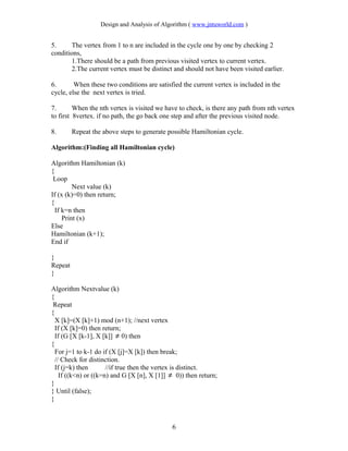 algorithm Unit 4 | DOC