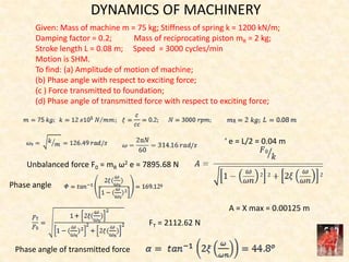 Dynamics of Machinery Unit IV | PPTX