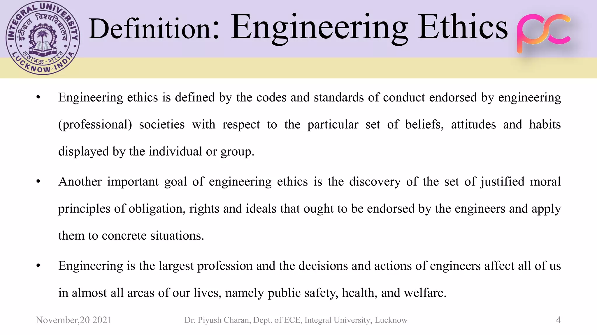Unit 4 Engineering Ethics