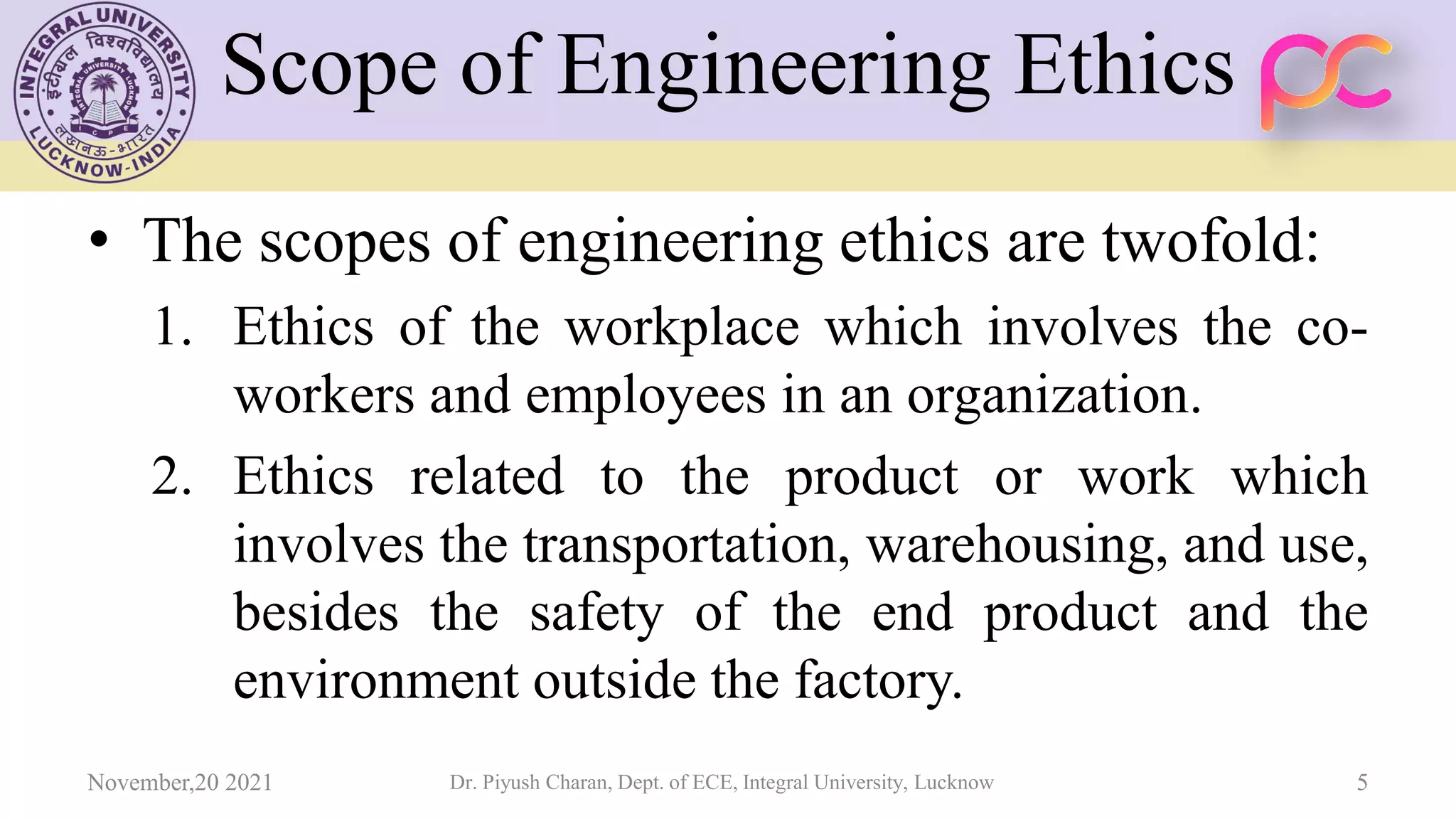 Unit 4 Engineering Ethics