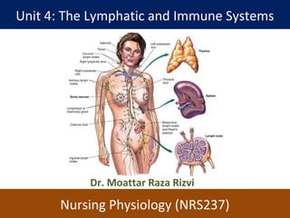 Unit 4: The Lymphatic and Immune Systems
Nursing Physiology (NRS237)
Dr. Moattar Raza Rizvi
 