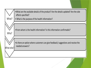 Consumer Health Module Unit 4 MAPEH 6 Health 6 Lesson 2- Components of Consumer Health.pptx