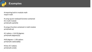 Python Modules, executing modules as script.pptx