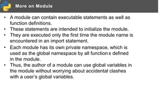 Python Modules, executing modules as script.pptx