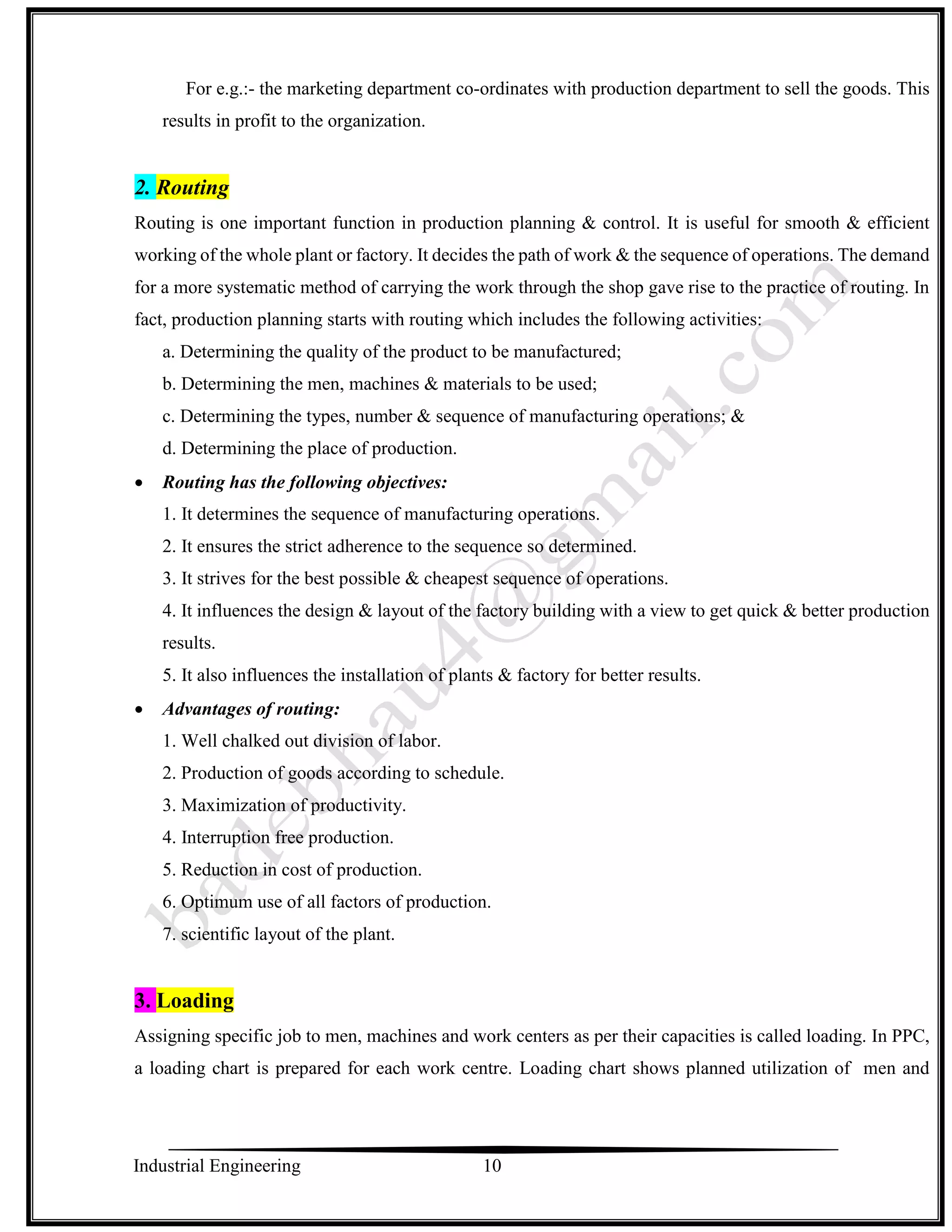Industrial Engineering unit 4.Production planning and control Notes by ...