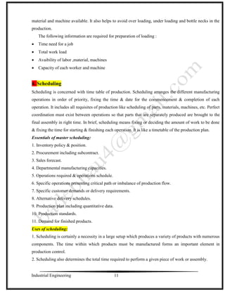Industrial Engineering unit 4.Production planning and control Notes by ...
