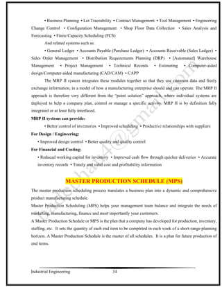 Industrial Engineering unit 4.Production planning and control Notes by ...
