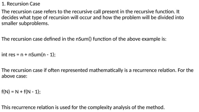 recursion, syntax, types, example program | PPT