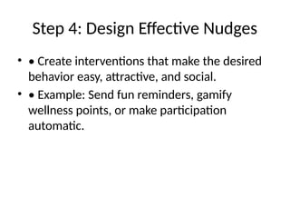 Nudge Theory- Applying Behavioral Change | PPTX