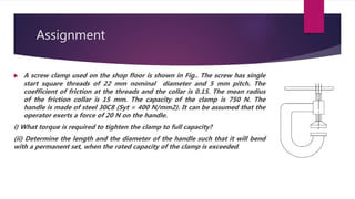Unit  4 numericals on power screws 2