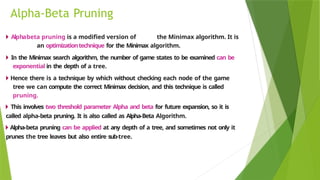 UNIT 4 PRESENTATION OF PRINCIPLE OF ARTIFICIAL INTELLIGENCE | PPTX