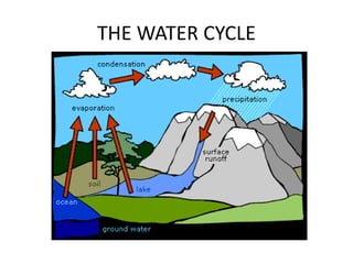 THE WATER CYCLE
 