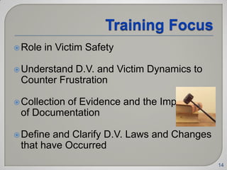 Learning Unit 4: Police as First Responders to D. V.-CRJ 461