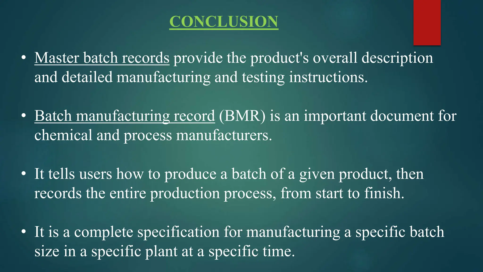 IMPORTANCE OF DOCUMENTATION IN PHARMACEUTICAL INDUSTRY visual data 7
