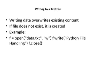 Unit 4 File Handling Python Programming.pptx