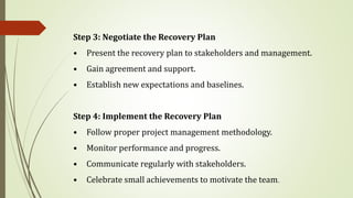 Comprehensive Guide to Project Review, Tracking, and Recovery Processes ...