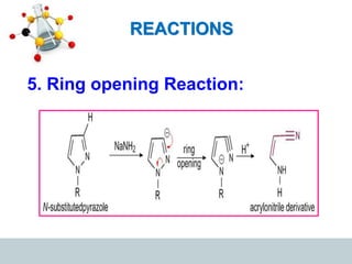 REACTIONS
5. Ring opening Reaction:
 