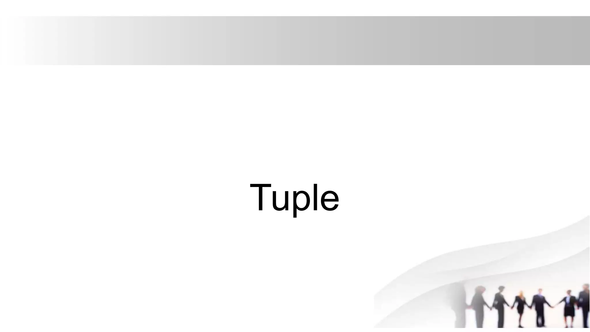 Tuple
 