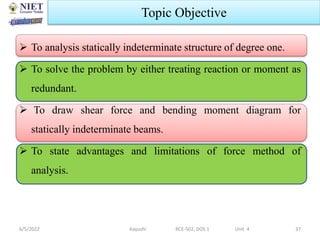 Force Force and Displacement Matrix Method | PPTX