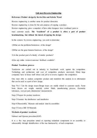 Unit4 reverse engineering | DOCX
