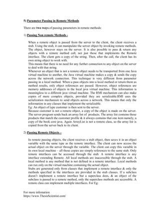 RMI (Remote Method Invocation) | PDF