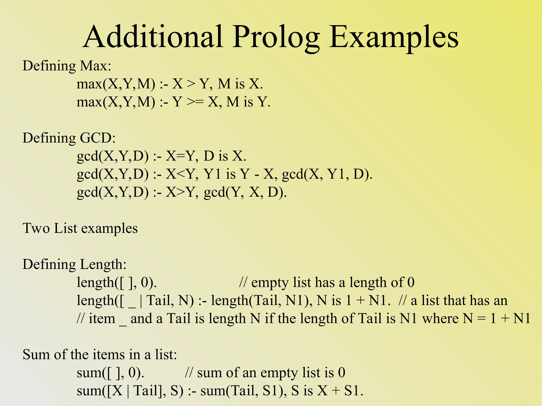 Logical Programming Paradigm for programming Languages. | PPT