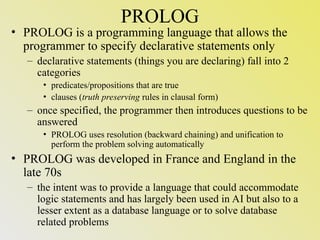 Logical Programming Paradigm for programming Languages. | PPT ...