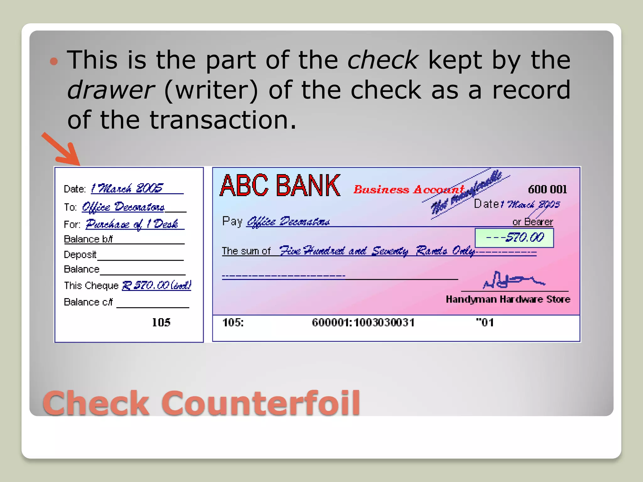 Counter Sign Cheque Behind Unit 4 The Accounting Cycle | PDF