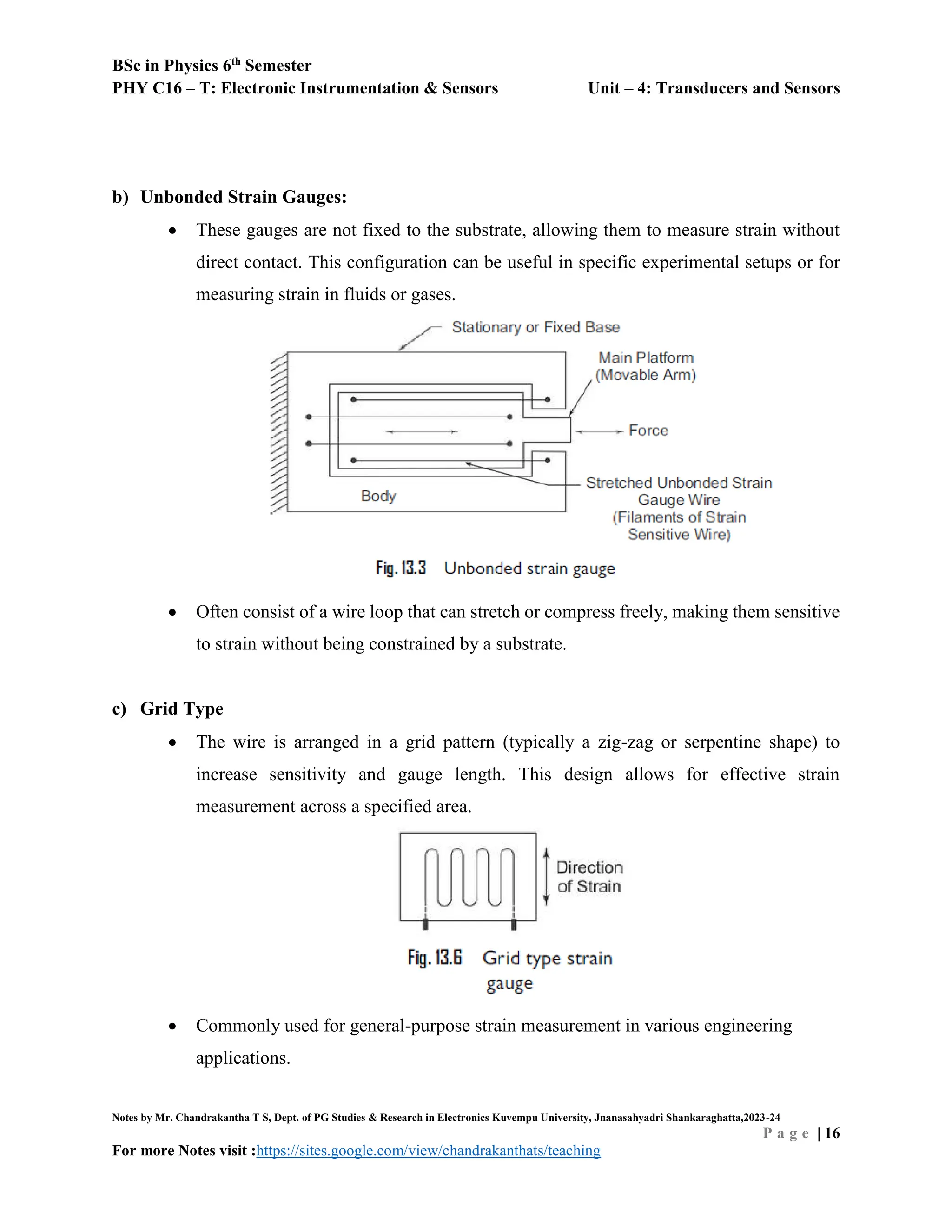 Unit – 4 Transducers and sensors:Definition and types of transducers | PDF